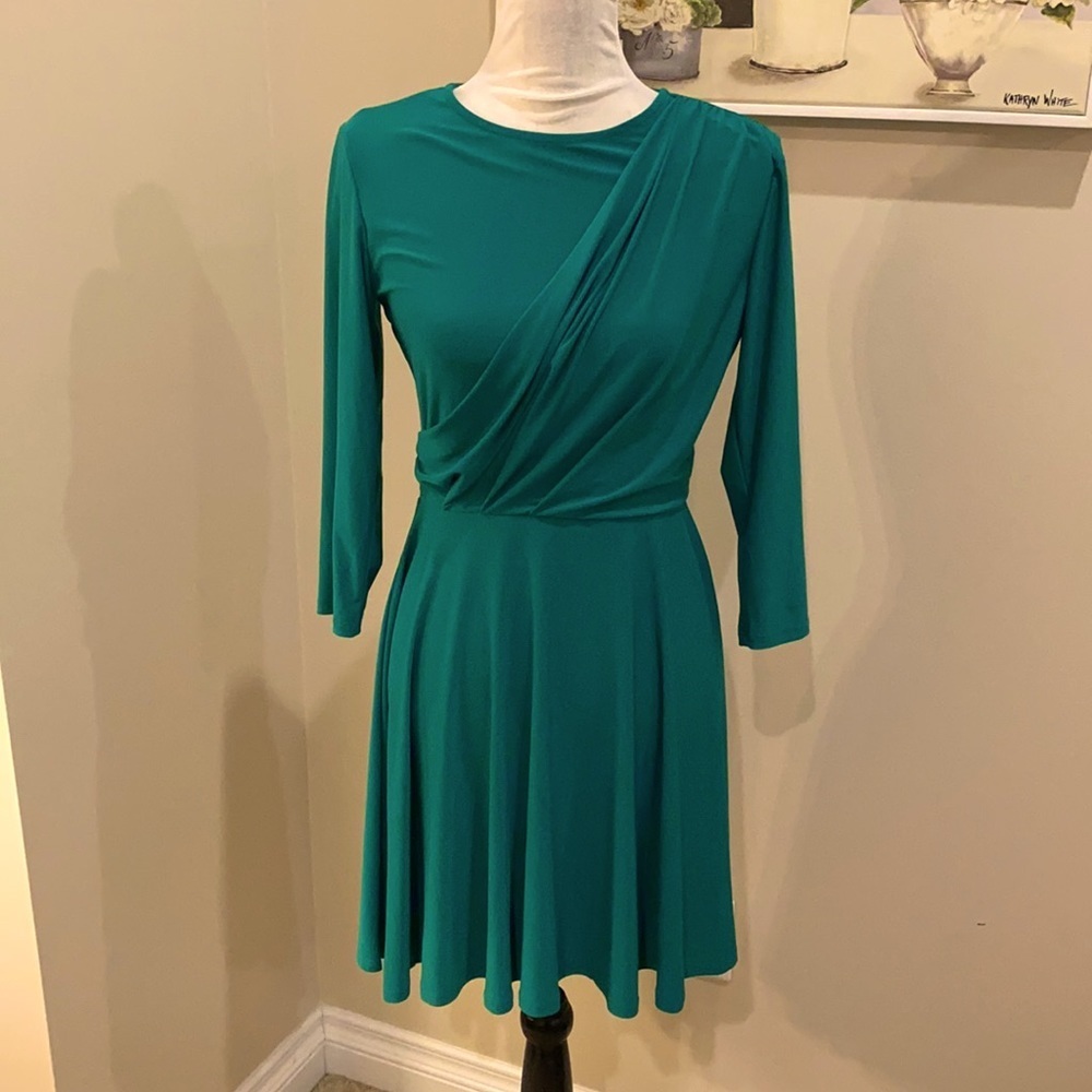 Tash and Sophie green dress